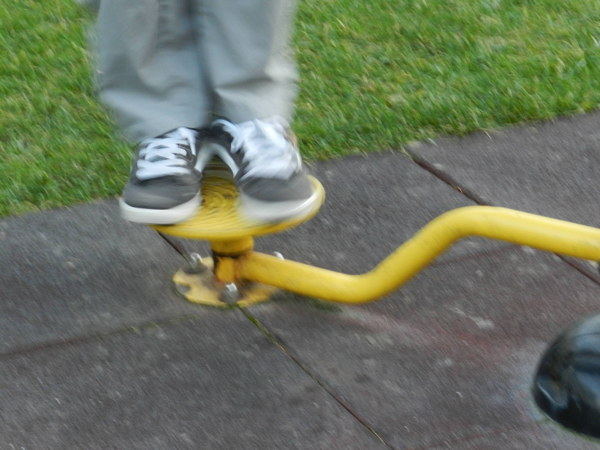 Sportgerät in Bewegung