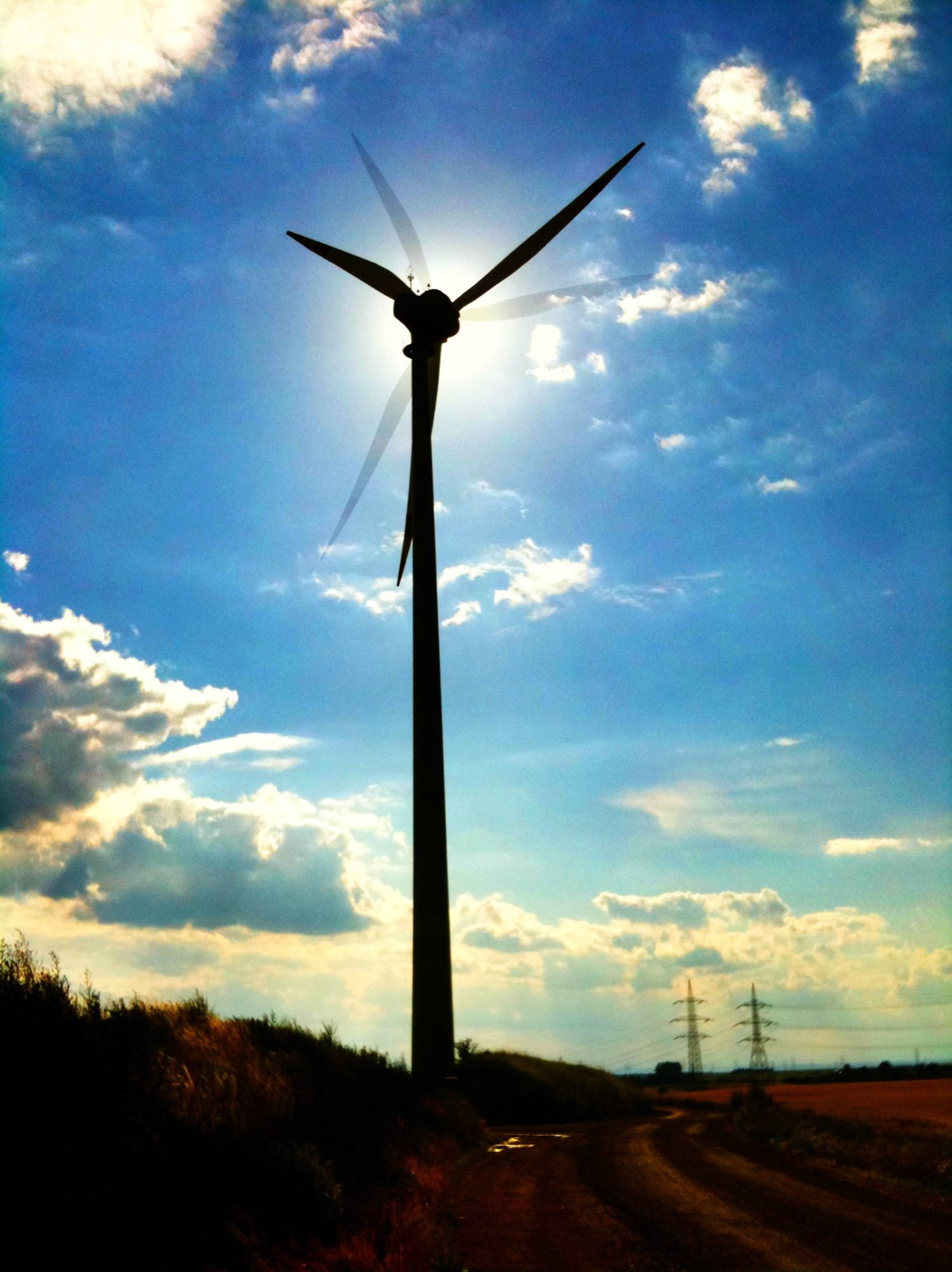 Windrad HDR mit Bewegungseffekt