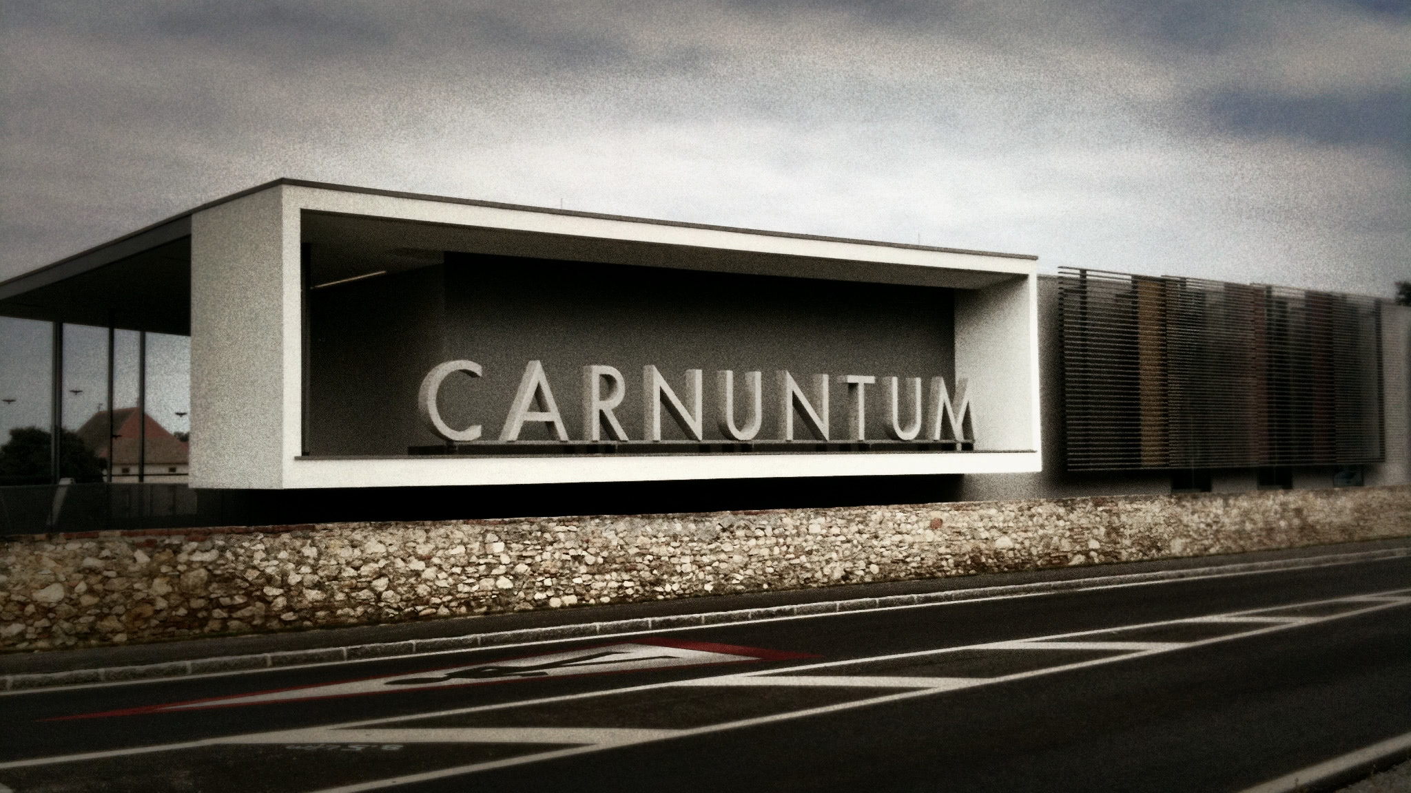 Eingang zum Freiluftmuseum Petronell Carnuntum