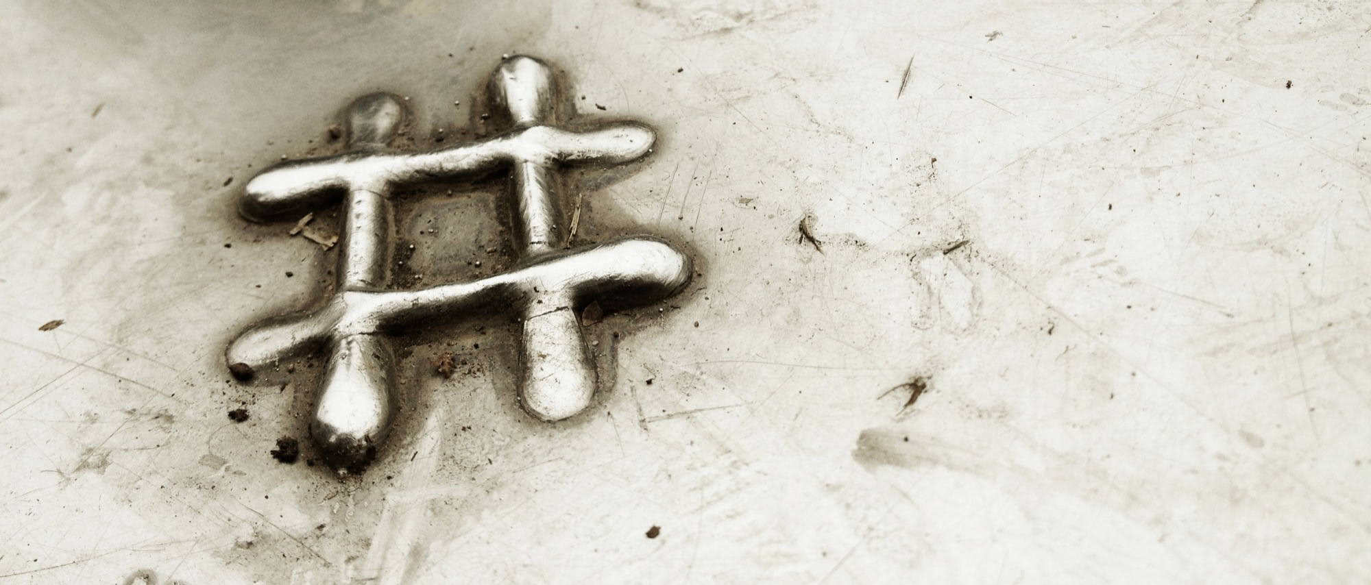 Makroaufnahme eines Metalldetails