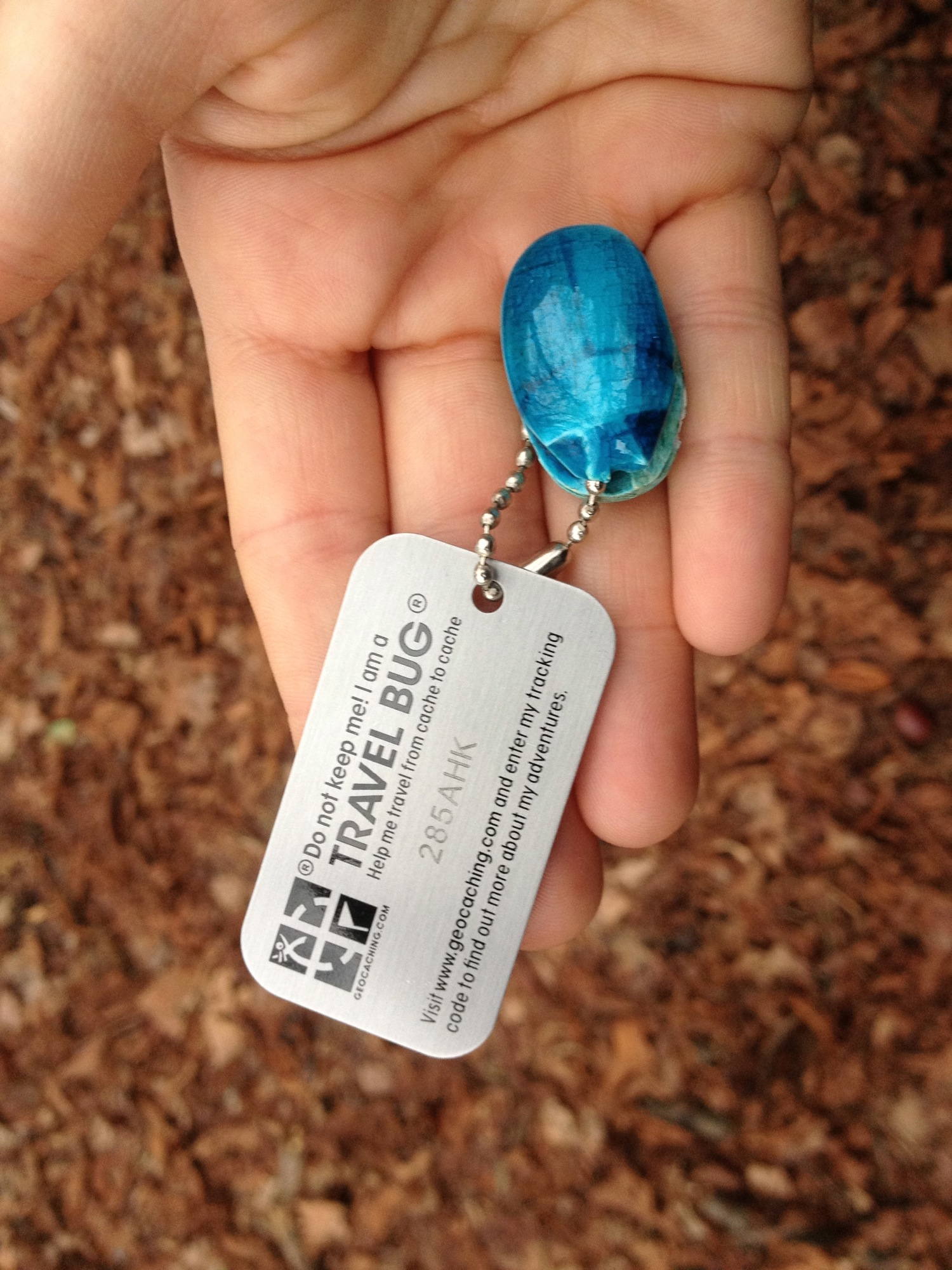 TB Joe vor seinem Aufbruch auf die Reise in die Geocaching-Welt