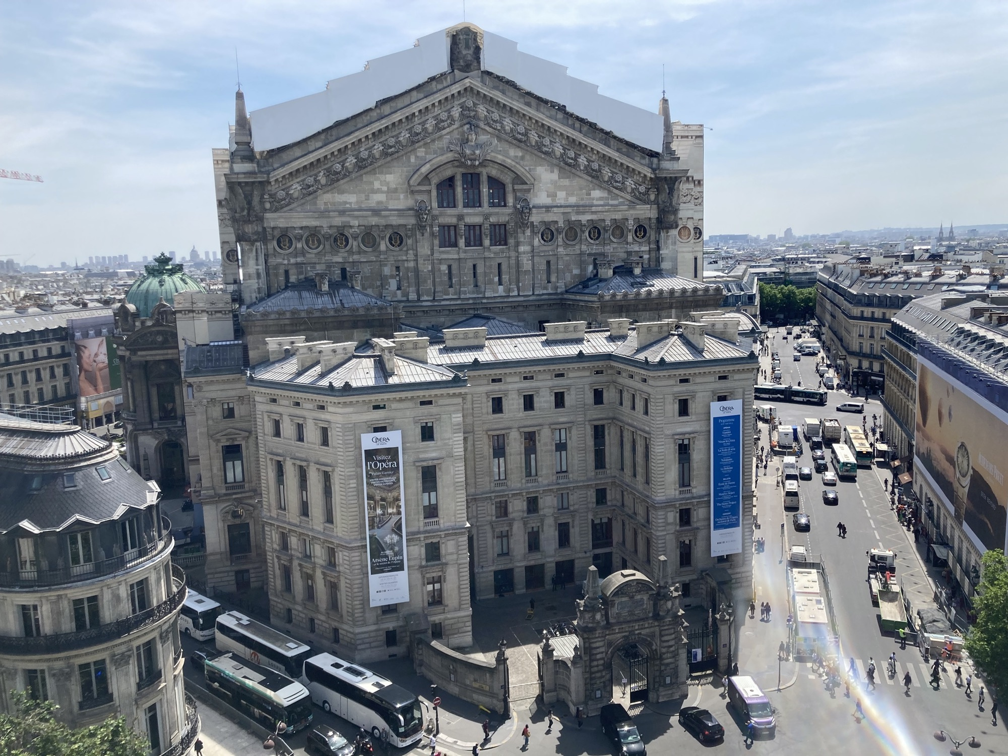 Rückansicht der Pariser Oper Palais Garnier, 